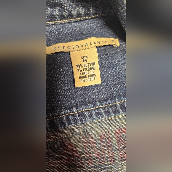 Sergio Valente Denim Coat Jacket - Picture 2 of 11